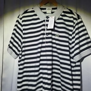 LACOSTE Men's XL striped polo- NWT